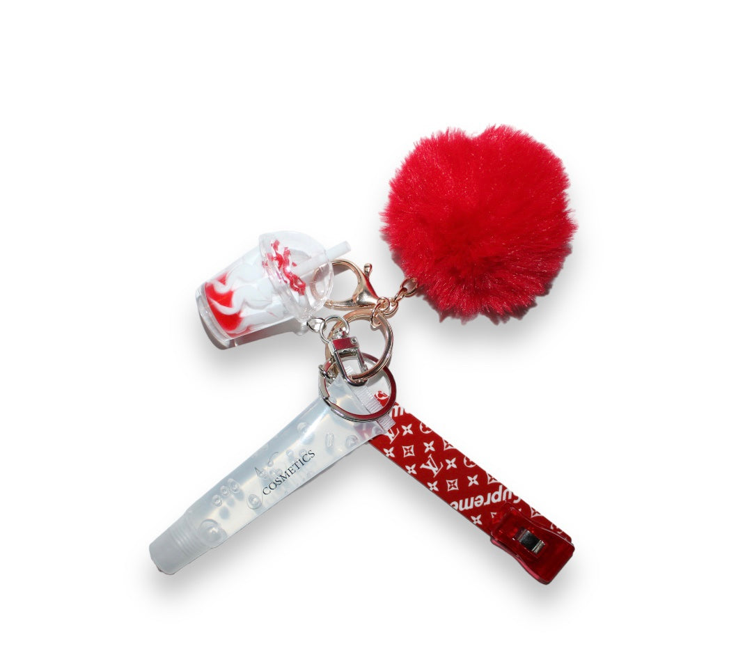 Lip Gloss Keychain